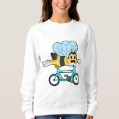 Sweatshirt Abeille à vélo (Devant)