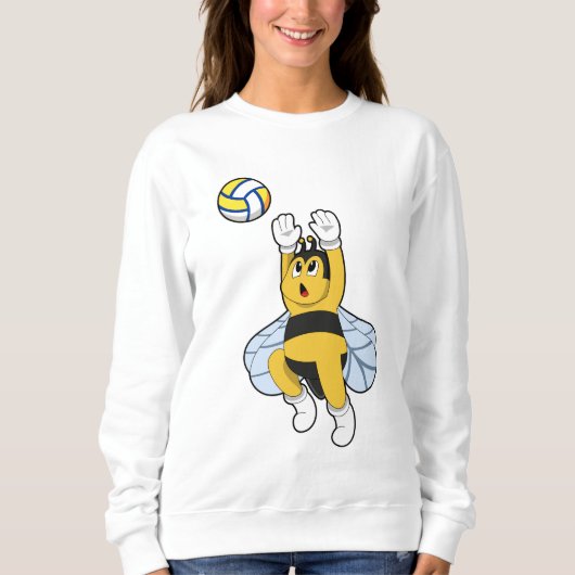Sweatshirt Abeille aux sports de volley-ball (Devant)