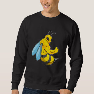 Sweatshirt Abeille comme culturiste