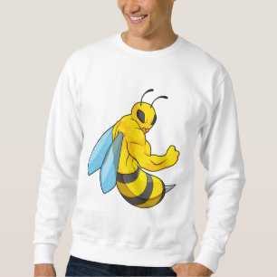 Sweatshirt Abeille comme culturiste