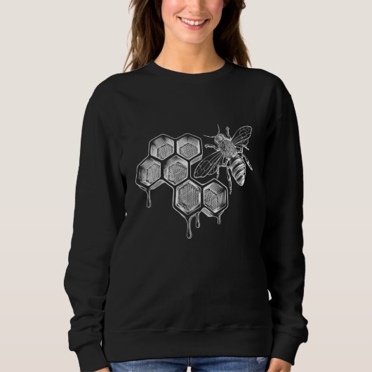 Sweatshirt Abeille d'apiculture rétro Vintage (Devant)