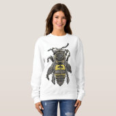 Sweatshirt Abeille de cacao cool (Devant entier)