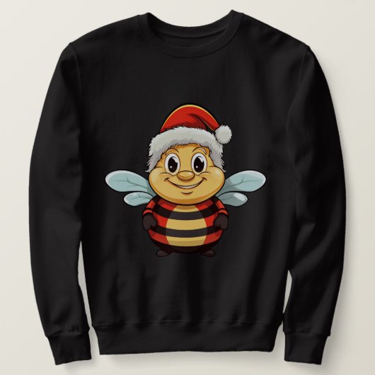 Sweatshirt abeille de Noël (Design devant)