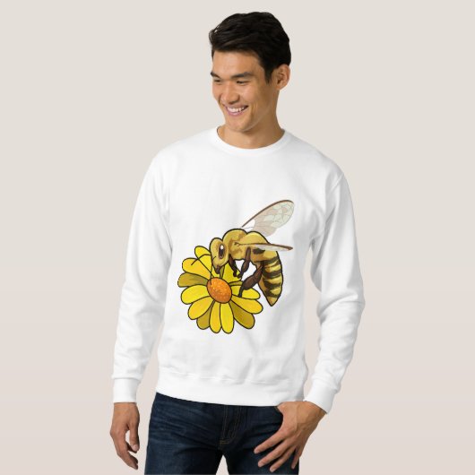 Sweatshirt Abeille en fleurs (Devant entier)