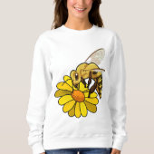 Sweatshirt Abeille en fleurs (Devant)