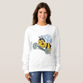 Sweatshirt Abeille en tant que mécanicien avec clé à cliquet (Devant entier)