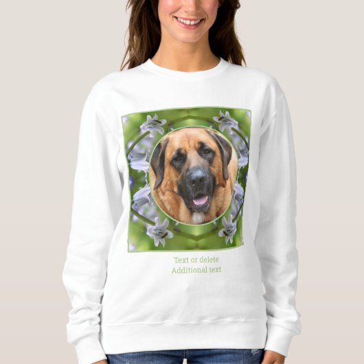 Sweatshirt Abeille Sur Bluebell Flower Frame Créez votre prop (Devant)
