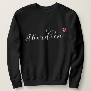Sweatshirt Aberdeen Drapeau Coeur, Aberdonien