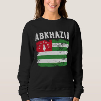 Sweatshirt Abkhazia Flag Distressed  Men Women Kids  Abkhaz F