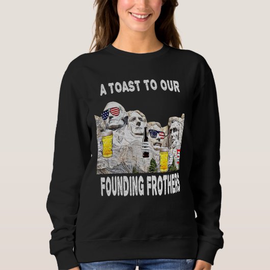 Sweatshirt Abraham Drinkin Ben Drankin Mount Rushmore Usa 3 (Devant)