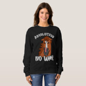 Sweatshirt Absolument pas grumpy chestnut blaze cheval débarr (Devant entier)