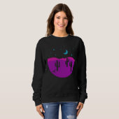 Sweatshirt Abstract Modern Desert Southwest Cactus Western Sc (Devant entier)