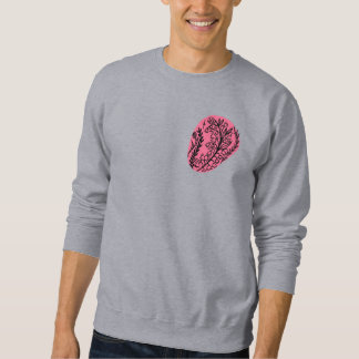 Sweatshirt Abstrait Boho Tache De Peinture Avec Fleurs Sauvag