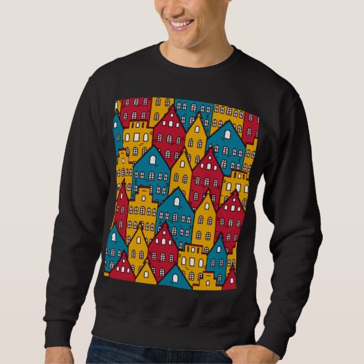 Sweatshirt Abstrait urbain : motif urbain vintage (Devant)