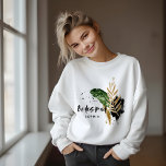 Sweatshirt Abstraite de Bridesmaid tropicale moderne<br><div class="desc">Moderne tropicale abstraite peinte mariage femme de chambre préfèrent vêtements de fête sweatshirt. Fait partie d'une collection mariage moderne.</div>