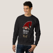 Sweatshirt Abuelo Gnome Buffalo Plaid Matching Family Christm (Devant entier)