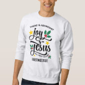 Sweatshirt Abundant Joy in Jesus Christian Christmas (Devant)