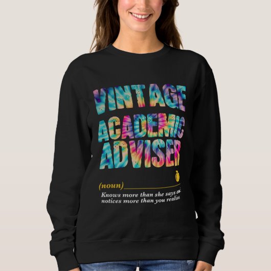 Sweatshirt Academic Adviser Appreciation Week Back to School (Devant)