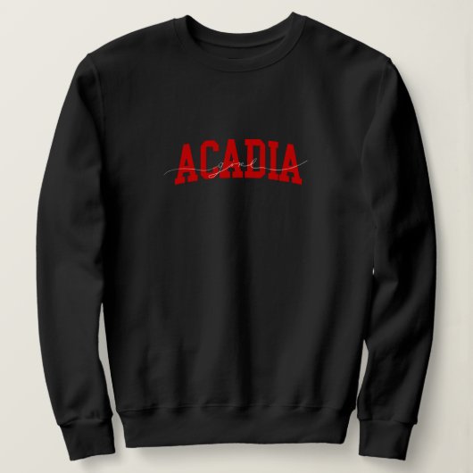 Sweatshirt Acadia girl university  (Design devant)