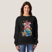 Sweatshirt Accepter Comprendre Amour Gnome Sensibilisation su (Devant entier)