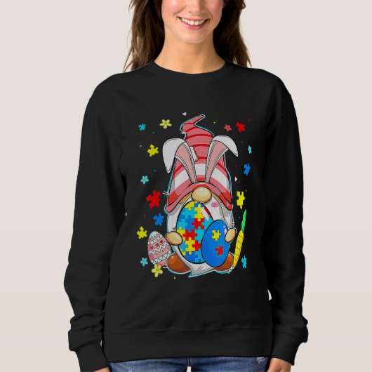 Sweatshirt Accepter Comprendre Amour Gnome Sensibilisation su (Devant)