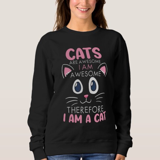 Sweatshirt Accessoires de chat pour femmes propriétaires de c (Devant)