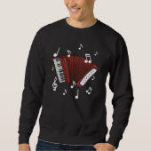 Sweatshirt Accordéon Music Note Design pour Accordioniste de  (Devant)