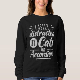 Sweatshirt Accordioniste Propriétaire de Chat Accordion Joueu