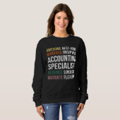 Sweatshirt Accounting Specialist  Appreciation (Devant entier)