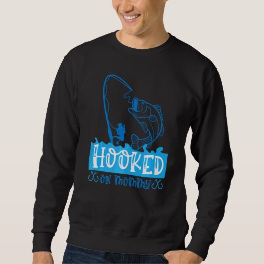 Sweatshirt Accro à la pêche de maman (Devant)
