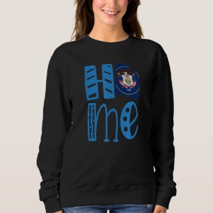 Sweatshirt Accueil Utah En Lettres En Bloc