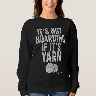 Sweatshirt Accumulation de crochet de laine Amoureux du croch