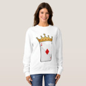 Sweatshirt Ace diamant avec Couronne (Devant entier)