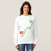 Sweatshirt Acheter Low Sell High Construit pour la règle Bull (Devant entier)