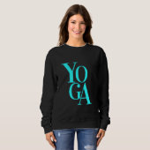 Sweatshirt Acro Vinyasa Hatha Yoga Namasté Méditation Mandala (Devant entier)