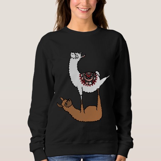 Sweatshirt Acroyoga Llama 2 (Devant)