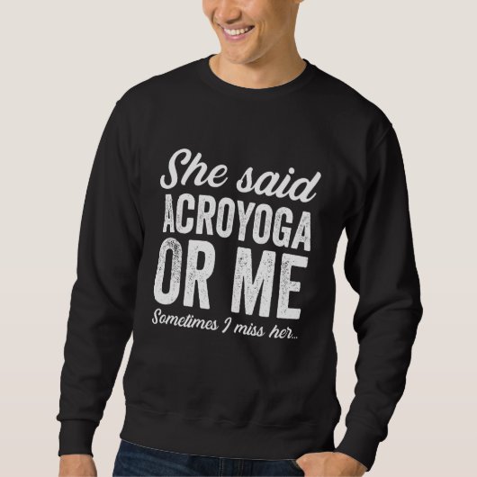 Sweatshirt Acroyoga Yoga Circus Arts Cheerleading Dance Acrob (Devant)