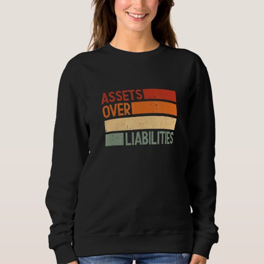 Sweatshirt Actifs sur passif Les entrepreneurs Importants (Devant)