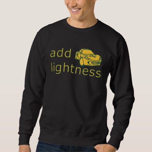 Sweatshirt Add Lightness Lotus Track Day Autocross (Devant)