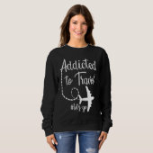 Sweatshirt Addicted to Travel Let's Go inspirational Travel M (Devant entier)