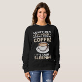 Sweatshirt Addiction De Café Barista Pour Occupé Papa Et Mama (Devant entier)