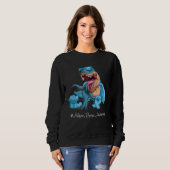 Sweatshirt Addison s disease Awareness Month Light Blue Ribbo (Devant entier)