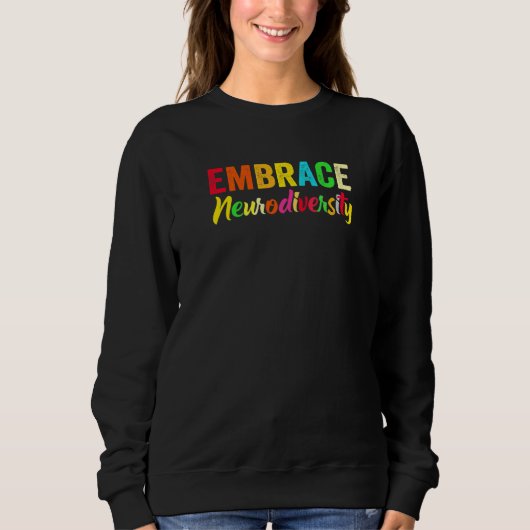 Sweatshirt Adhd Autism Asd Embrasser la Neurodiversité (Devant)
