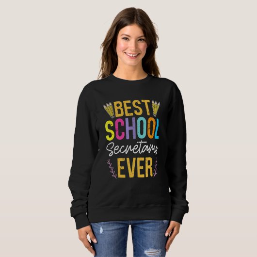 Sweatshirt Adjointe administrative réception Lady School Se (Devant entier)