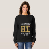Sweatshirt Adjointe en soins infirmiers certifiée Creative Cn (Devant entier)