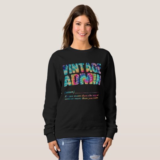Sweatshirt Admin Appreciation Week Back to School (Devant entier)