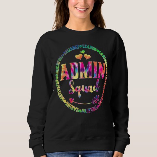 Sweatshirt Admin Escadron Admin Assistants Bureau Escadron Éq (Devant)