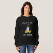 Sweatshirt Administrateur informatique Linux drôle et imperti (Devant entier)