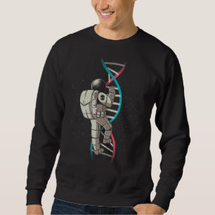 Sweatshirt ADN Stairs Astronaut Galaxy Universe Biologie Scie