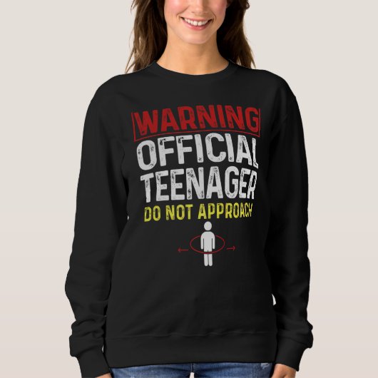 Sweatshirt Adolescent officiel 13 ans Cool 13e anniversaire 2 (Devant)